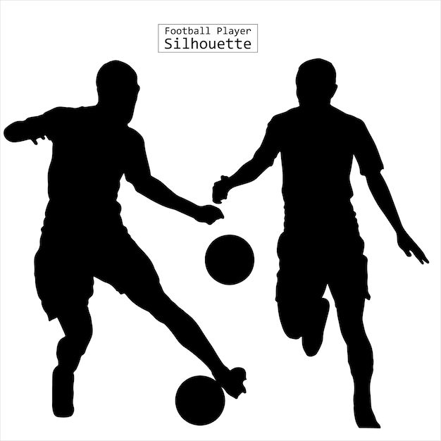 Silhouet voetballer 2023