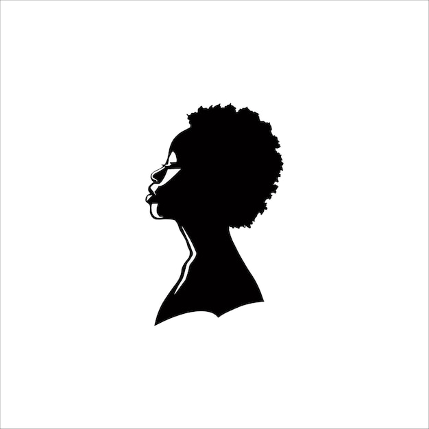 Silhouet zwarte vrouw