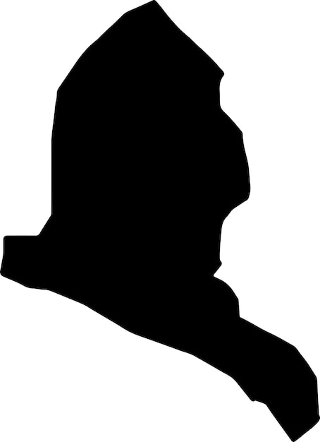 Vector silhouetkaart van gazi baba macedonië