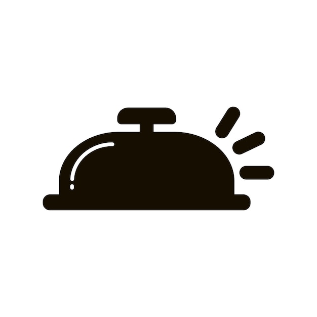 Silhouette Bell Notification Icon