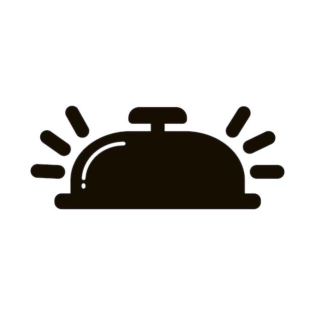 Silhouette Bell Notification Icon