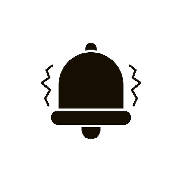 Silhouette Bell Notification Icon