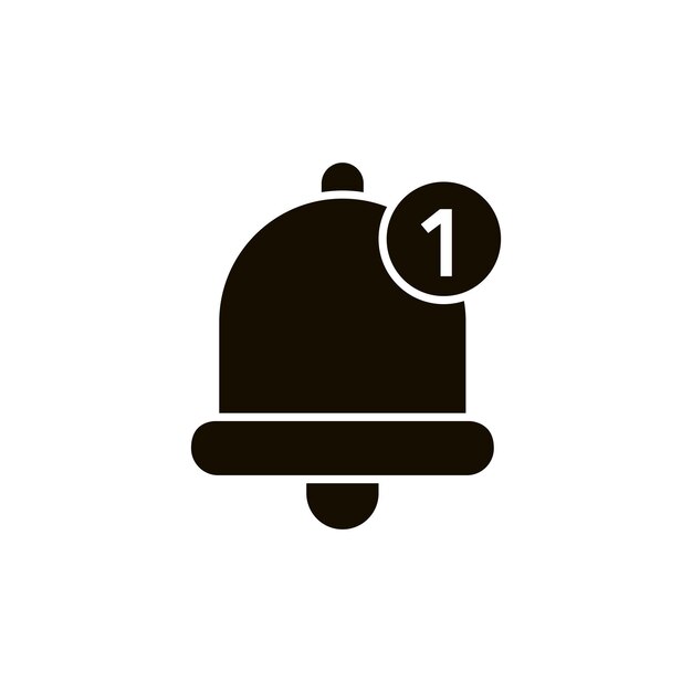 Silhouette Bell Notification Icon