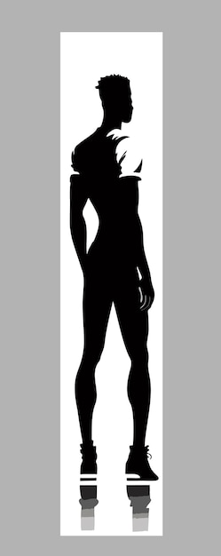 Vector silhouette of a black man. silhouettes of african americans. silhouettes of a male profile.