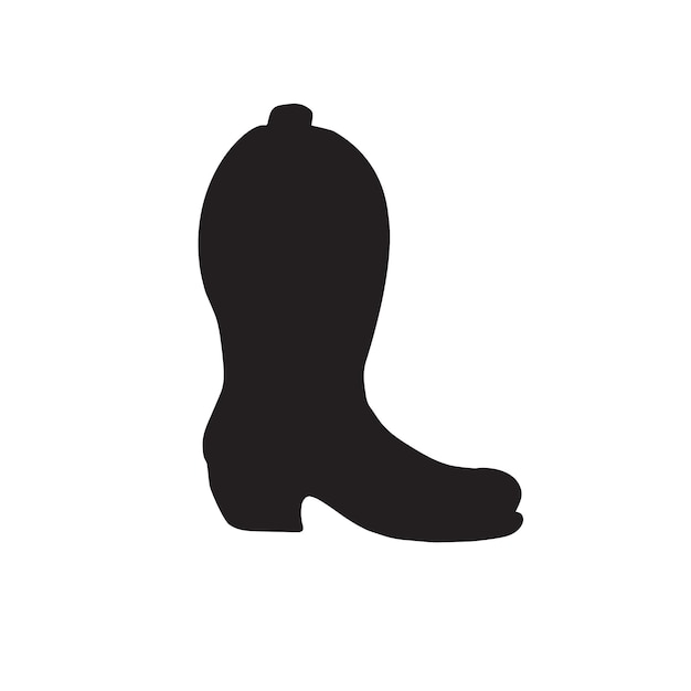 Vector silhouette of boot