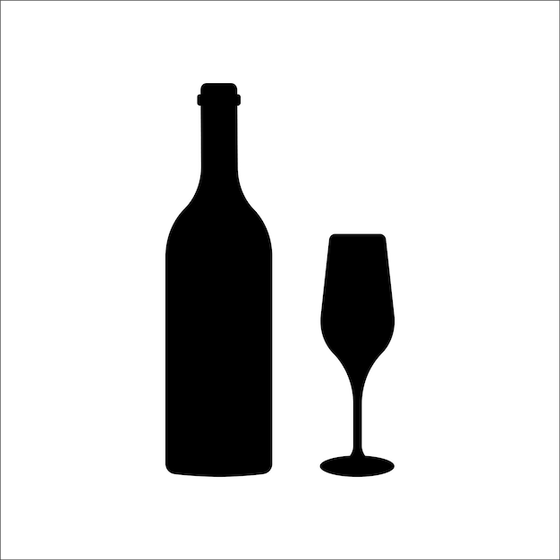 Vector silhouette_bottleglass_px