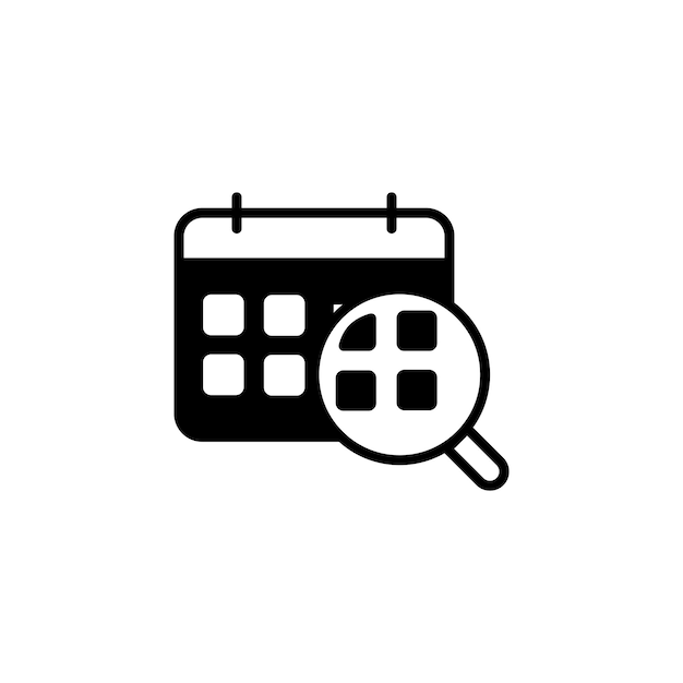 Silhouette Calendar Icon