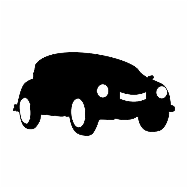 Vector silhouette of a car