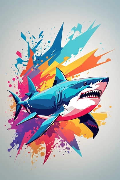 Premium Vector | A silhouette design of a shark