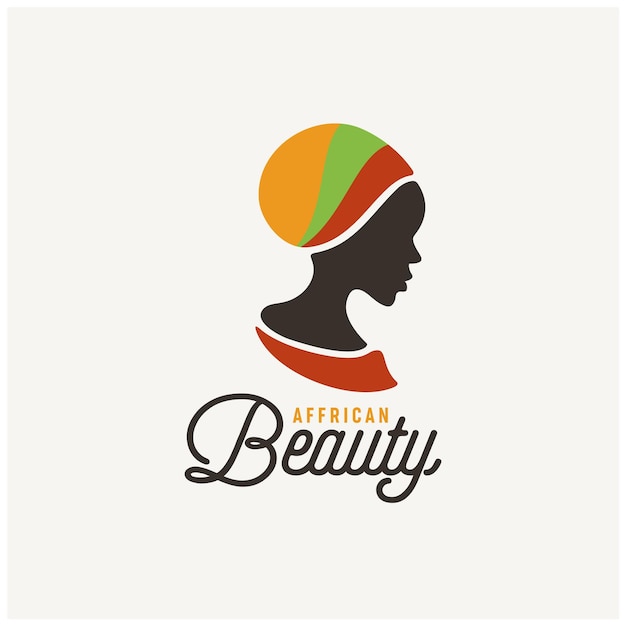 Silhouette of Exotic Beautiful African Woman, Beauty Girl of Africa