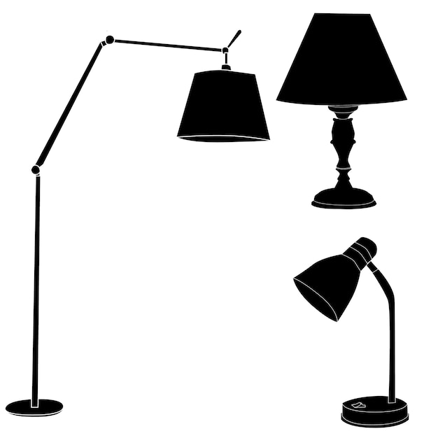 Silhouette floor lamp