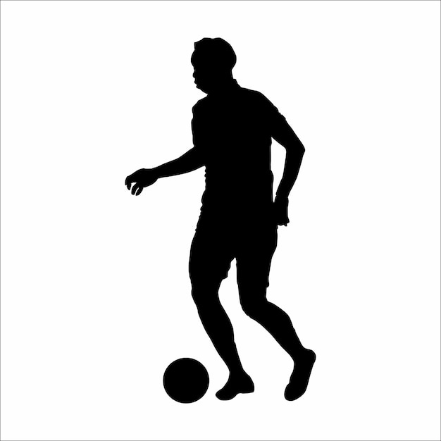 Silhouette of football player