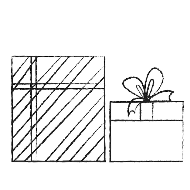 Silhouette of gift boxes set of gift boxes christmas gift boxes set of christmas gifts