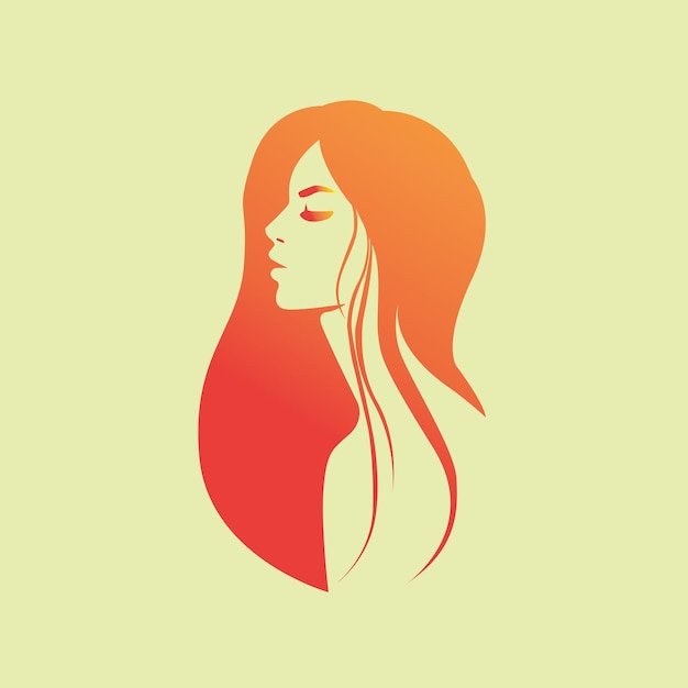 silhouette girl model illustration