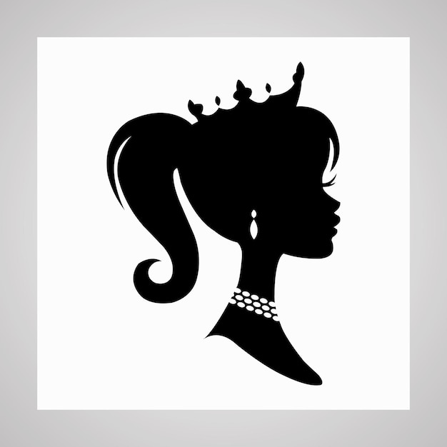 Silhouette Girl With Crown