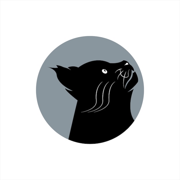 Premium Vector | Silhouette head cat vector inspiration