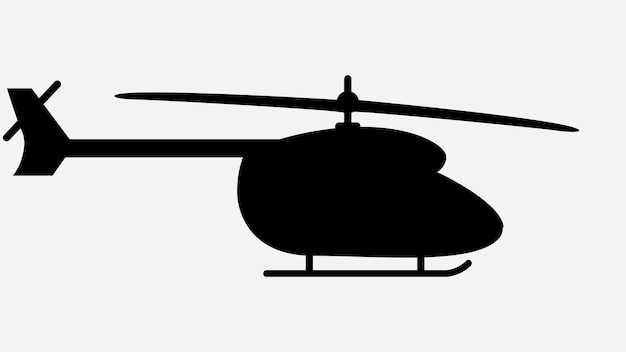 silhouette of helicopter icon illustration background