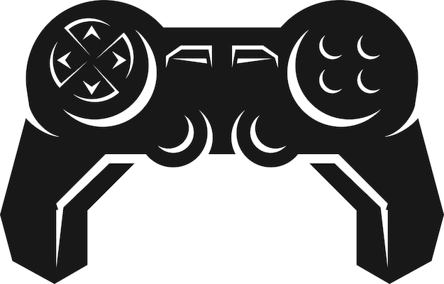 Vector silhouette of a joystick for video games isolated on transparent background