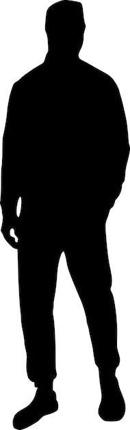 Silhouette of a man vector