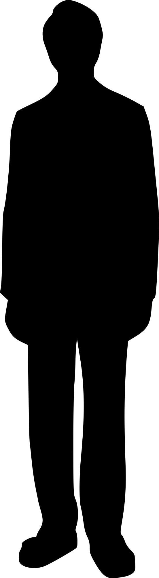 Vector silhouette of a man vector
