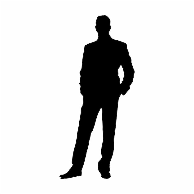 Vector silhouette of a man