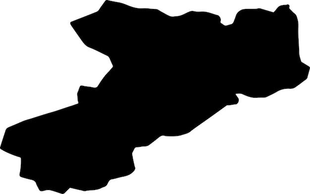 Vettore mappa della silhouette del cheshire east nel regno unito