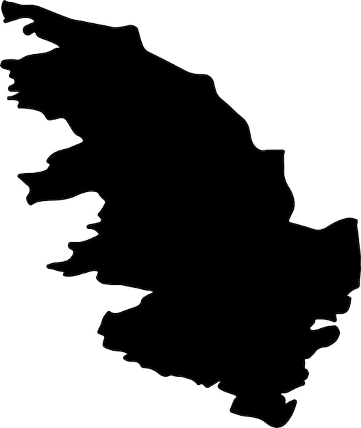 Silhouette map of CorseduSud France