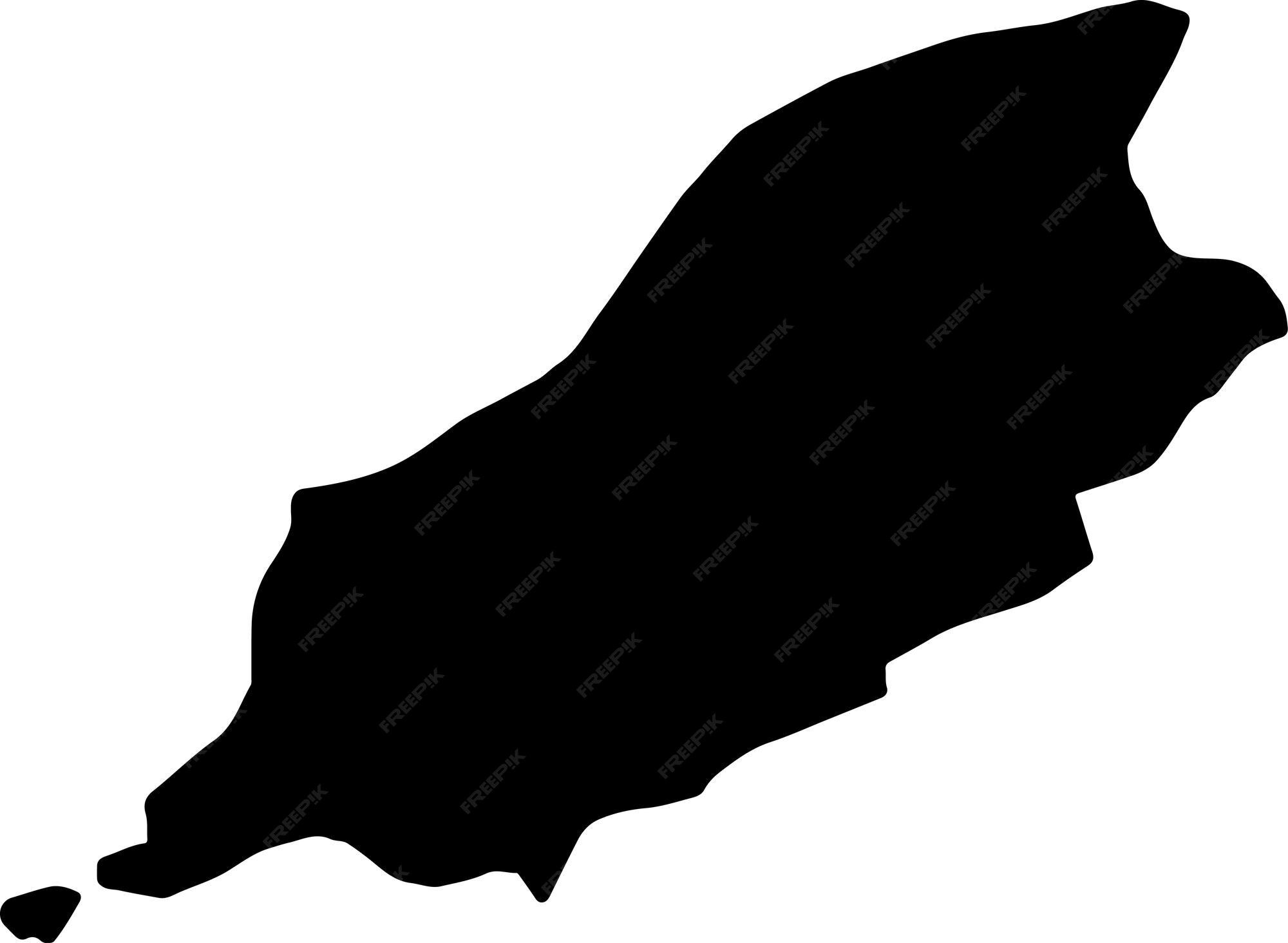 Premium Vector Silhouette map of isle of man isle of man