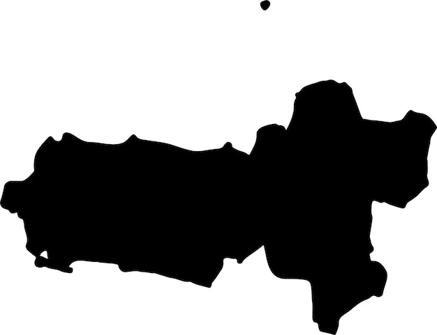 Silhouette map of Jawa Tengah Indonesia