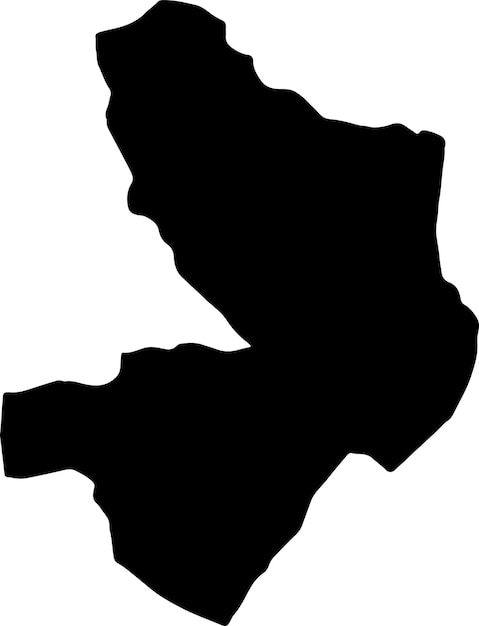 Silhouette map of MayoKebbi Est Chad