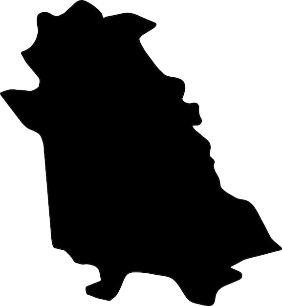 Silhouette map of Novara Italy