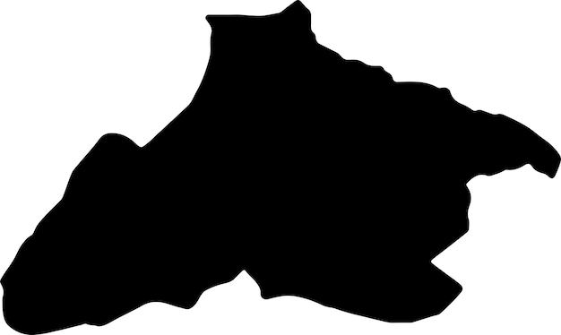 Silhouette map of Tandjile Chad