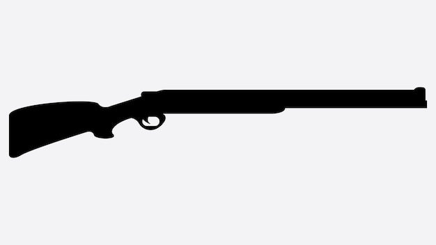 silhouette military firearm icon illustration background