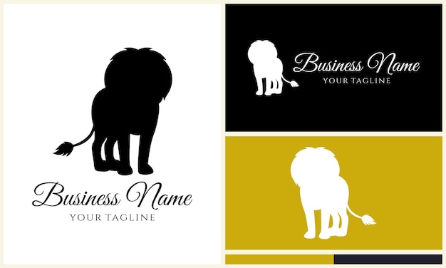 Vector silhouette monkey vector logo template