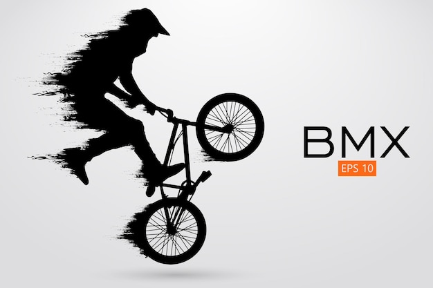 Bmxライダーのシルエット