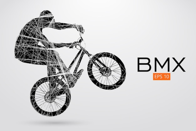 Силуэт райдера bmx