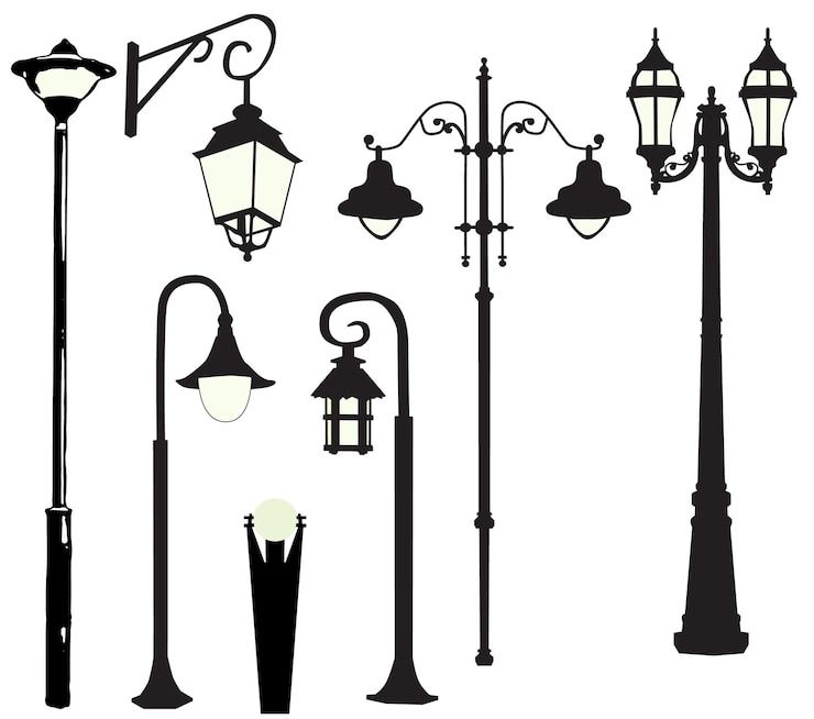 Vector silhouette people men women women children collection illustration vector