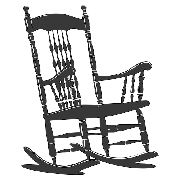 Silhouette rocking Chair black color only