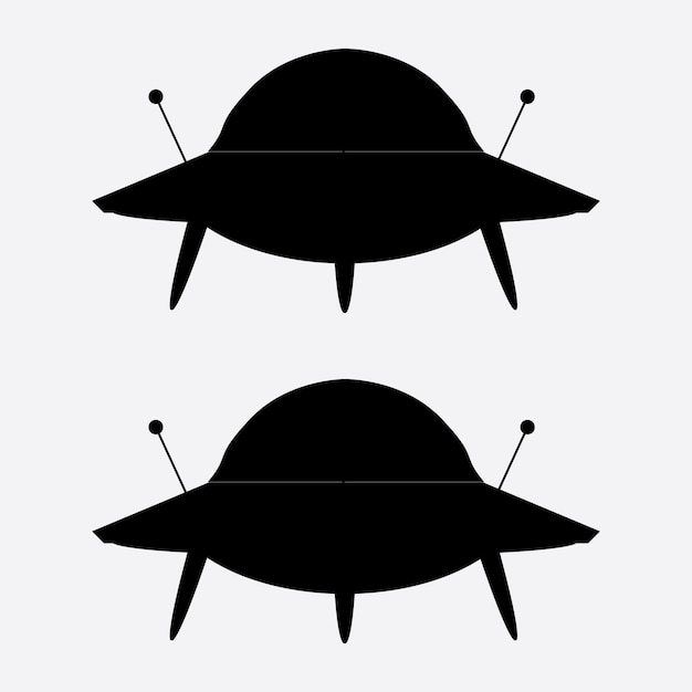 silhouette of spaceship icon