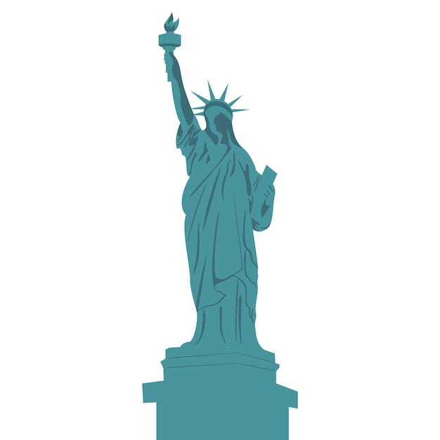 Silhouette of Statue of Liberty