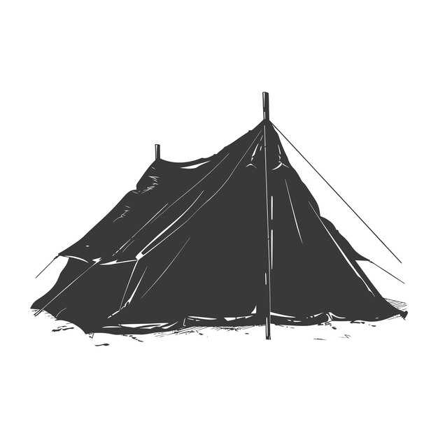 Silhouette tent black color only