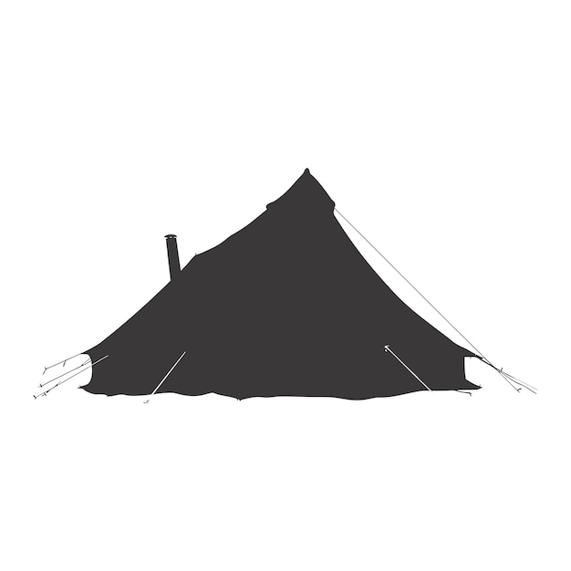 Silhouette tent black color only