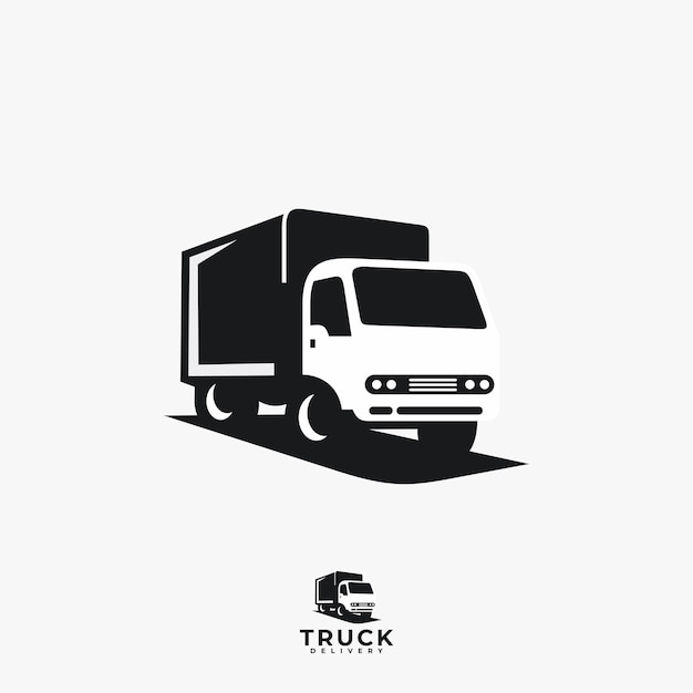 Silhouette Truck Delivery Logo