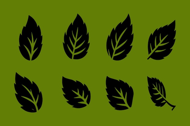 Silhouette Vector design of a leaf