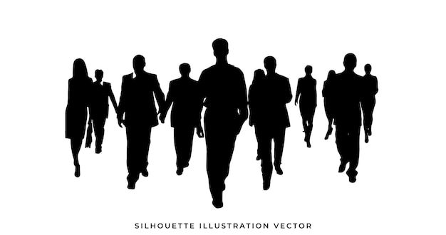 silhouette of woman in different poses vector illustration