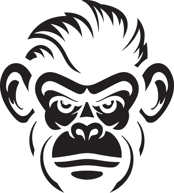 Premium Vector | Silhouetted primate love magic