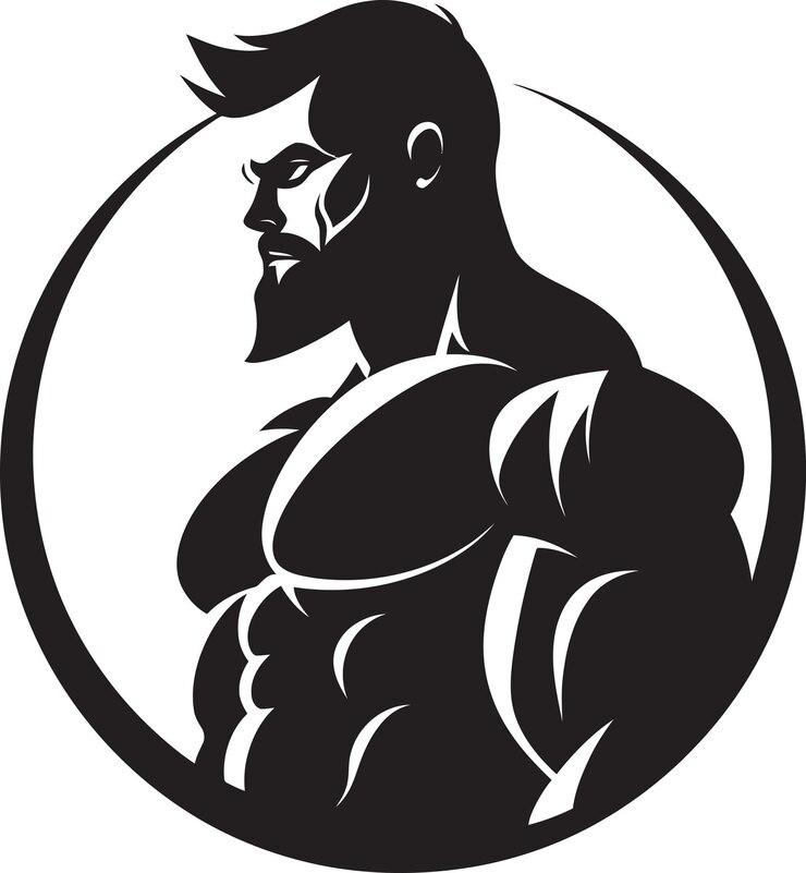 Vector silhouetten van veerkracht de reis van de bodybuilders
