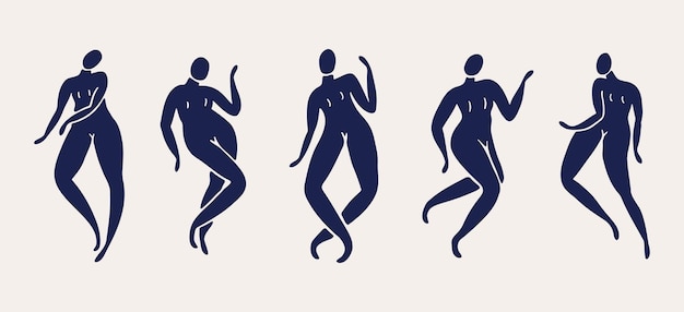 Silhouettes of dancing women.