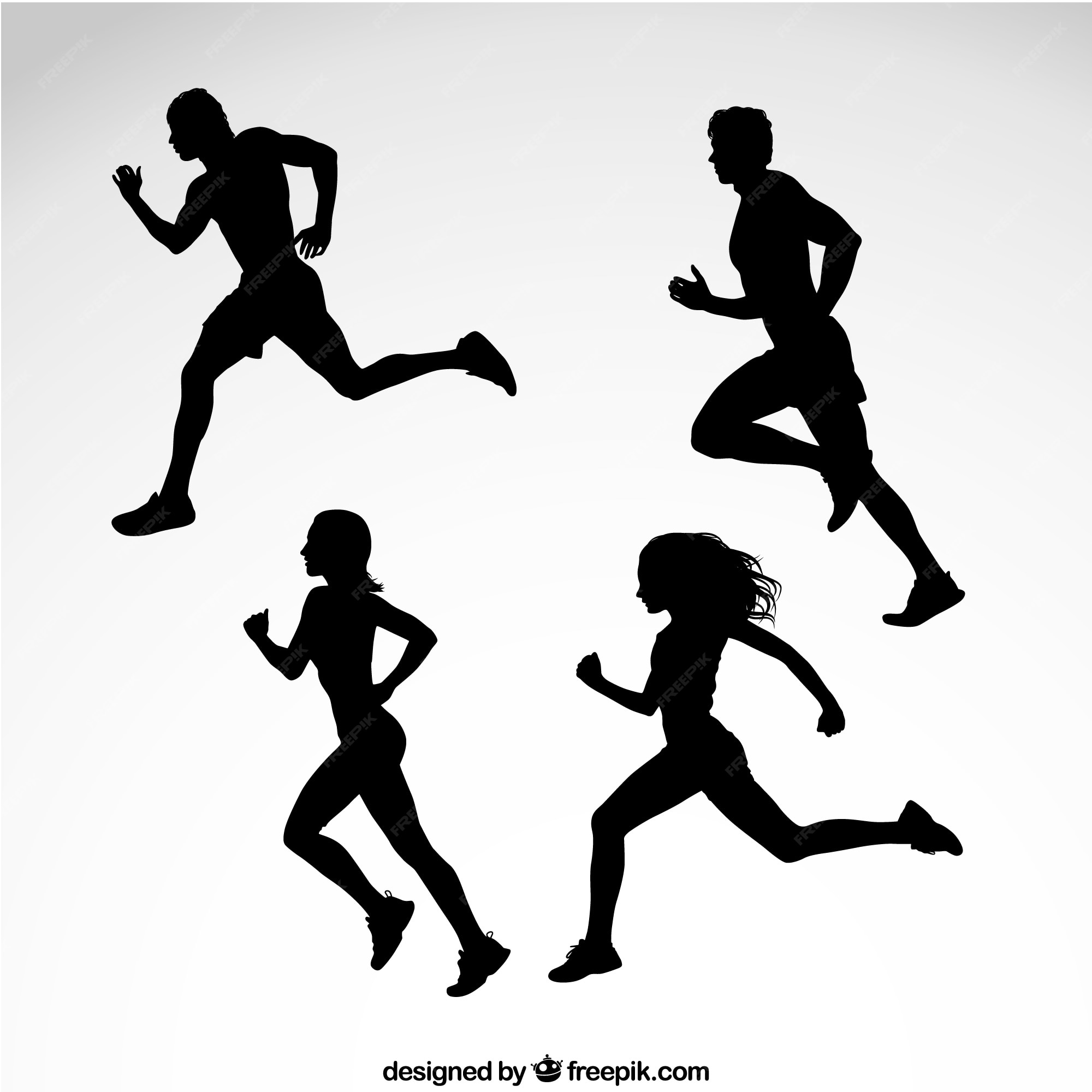 runner silhouette clip art free