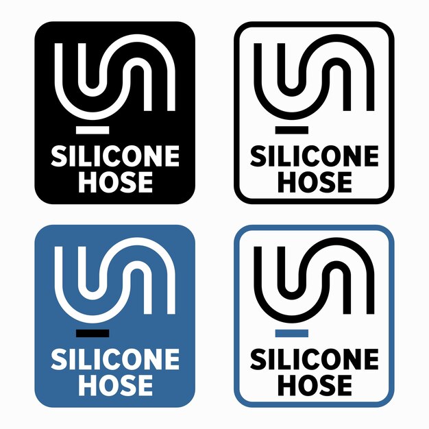 Silicone Hose vector information sign